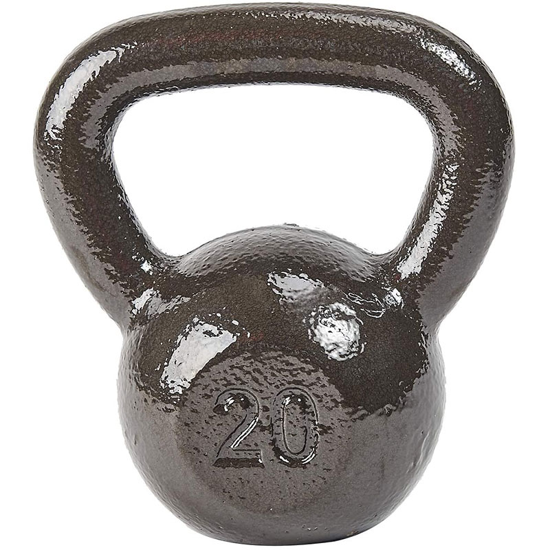 Večnamenski kettlebell iz trdnega litega železa za vadbo z utežmi
