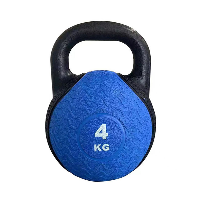 Solid rubber kettlebell for fitness